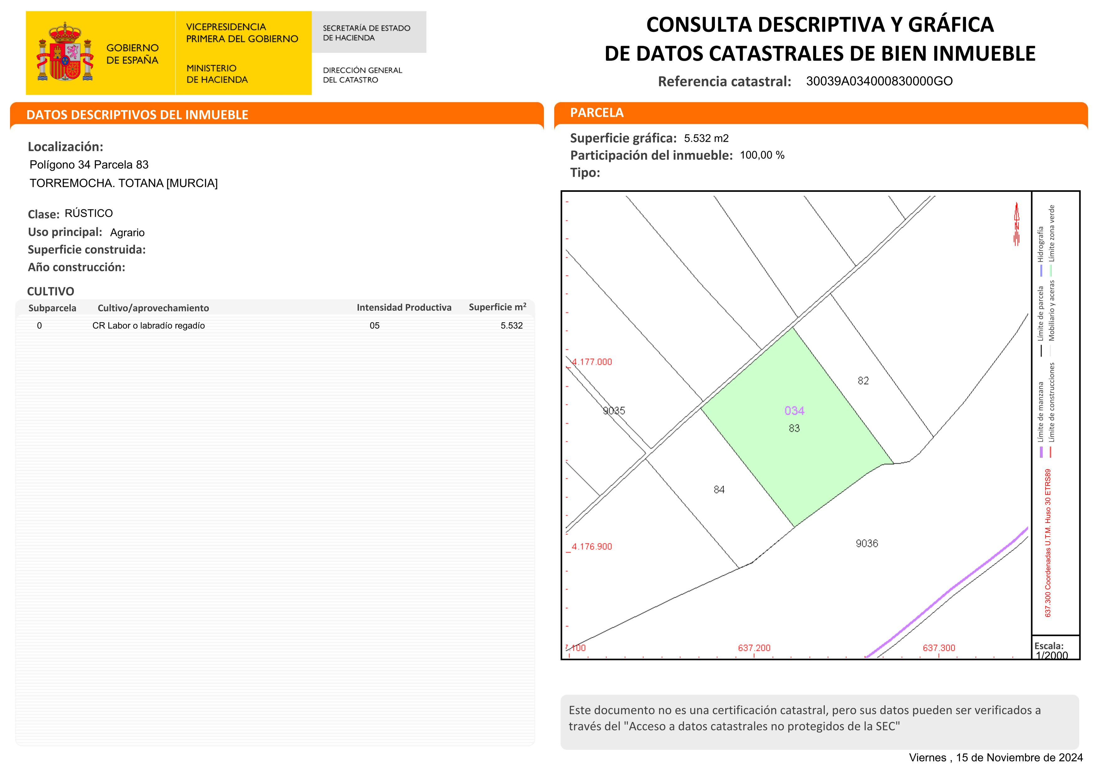 Venta 2 Parcelas de Regadío en Totana - imagen 3