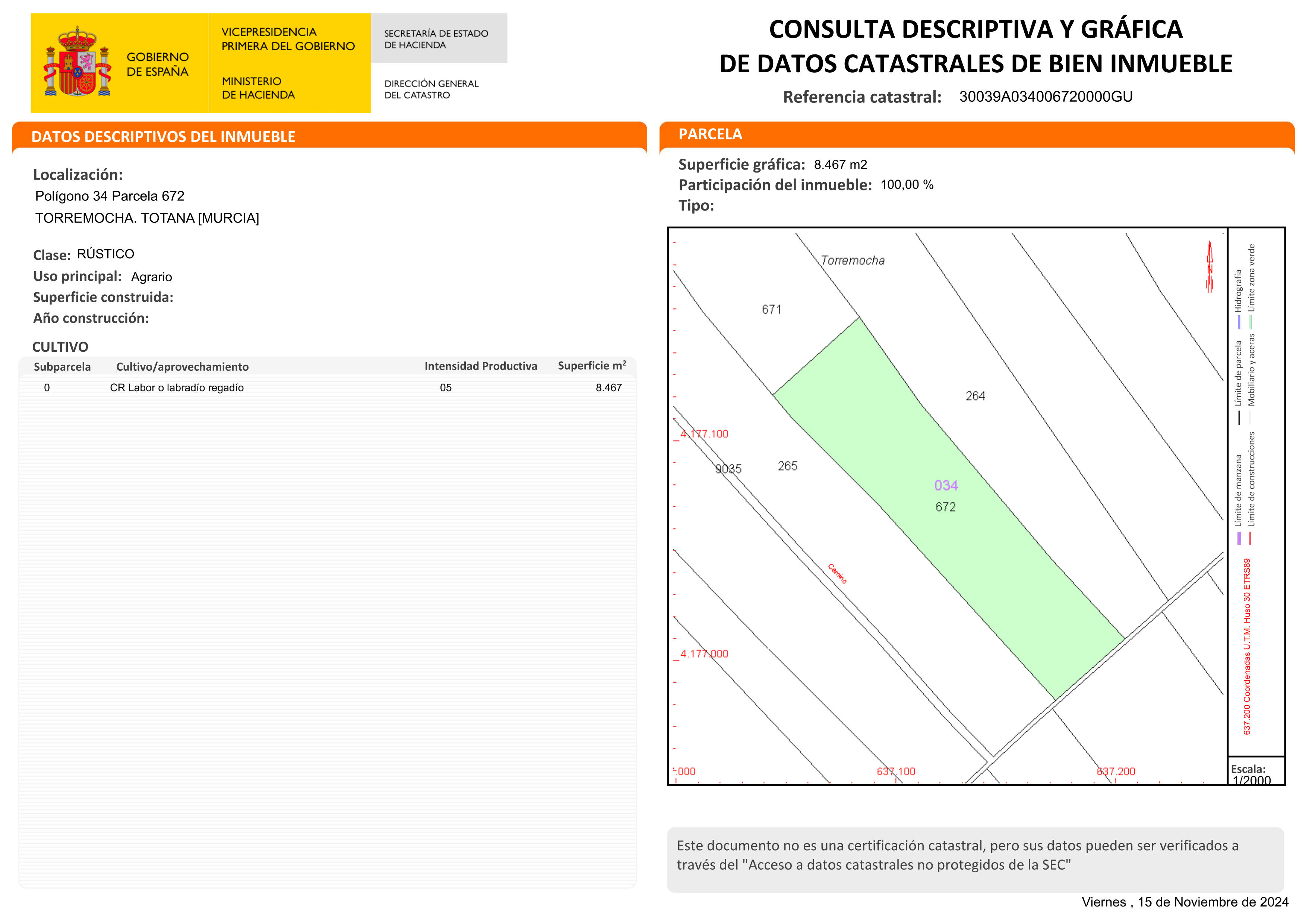 Venta 2 Parcelas de Regadío en Totana - imagen 2