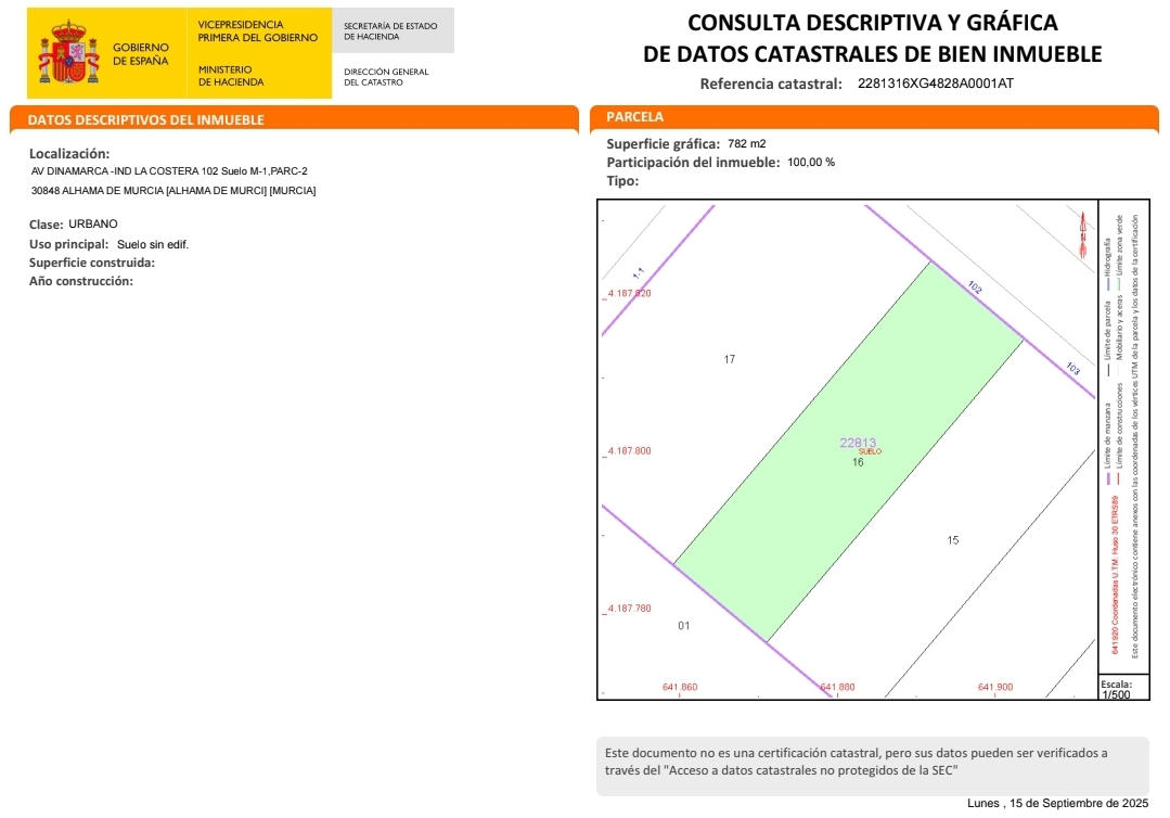 Venta de parcela en el Polígono Industrial de Alhama de Murcia - imagen 8