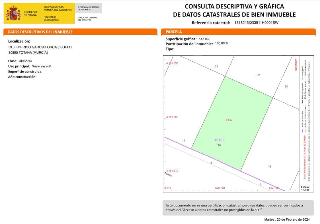 Venta De Solar Urbano En El Tirol Totana - imagen 2